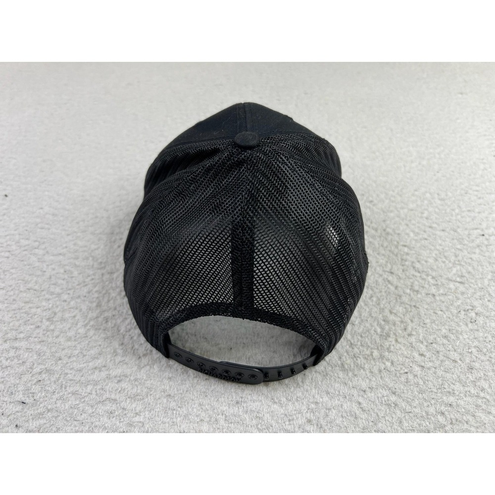 Black Rifle Coffee Company Hat Cap Snap Back One Size Black Mesh Trucker Mens - Picture 3 of 9